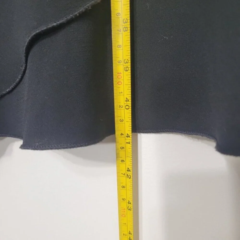 Dressbarn Women's Black Flowing Sleeve Evening V-neck Cocktail Dress Size 8 - Picture 7 of 9